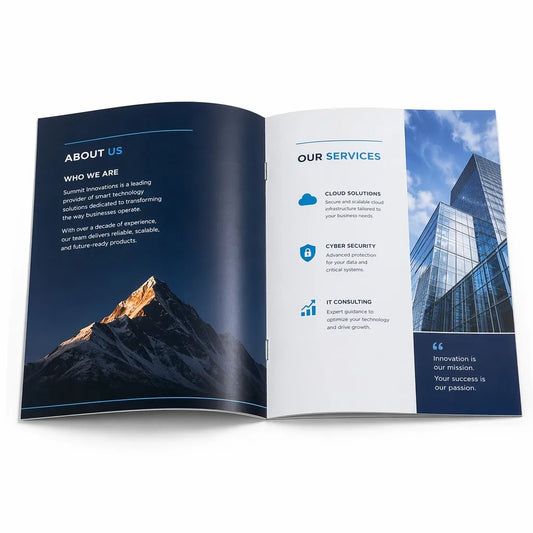 Custom Saddle-Stitch Booklets | Professional Multi-Page Printing