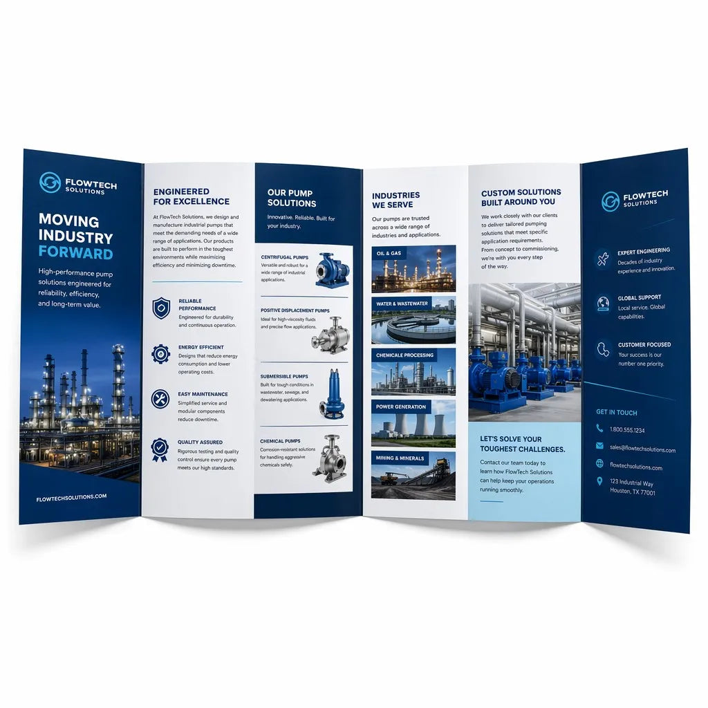 Custom Tri-Fold Brochures | Full-Color Marketing Materials